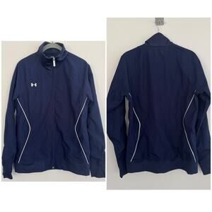 Under Armour Loose Fit, All Season Gear Track Jacket in Navy